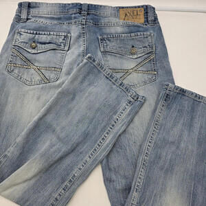 TK Axel Slim Boot Cut‎ Jeans Men's 36 x 30 Blue Denim Bootcut 73-4